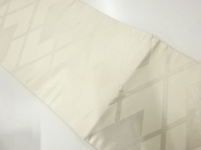 JAPANESE KIMONO / ANTIQUE FUKURO OBI / SILK / WOVEN TASUKI LATTICE